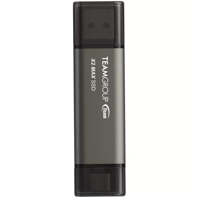 TeamGroup X2 MAX 1 TB Dual-USB-A/USB-C-Stick, USB 3.2 Gen 2, Titan/Schwarz
