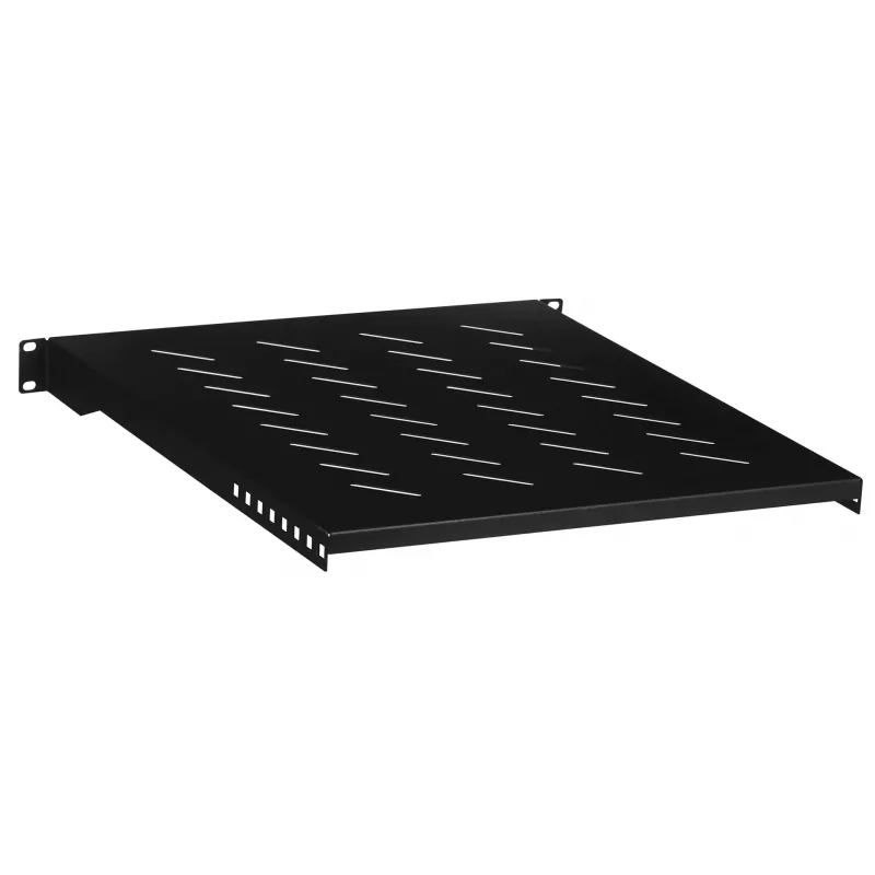 Rack shelf LANBERG AK-1005-B — 1U 19 Zoll Rack Shelf, 500 mm Tiefe, 482,6×45 mm, schwarz, 25 kg Kapazität