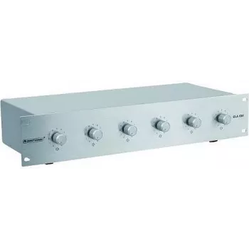Verstärker/Zonenpegelregler Omnitronic ELA 6M-Zonen LS-Regler 5W, 6-Zonen-Ruf-/Pegelsteuerung, 5 W Ausgang