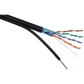 Netzwerkkabel Solarix SXKD-5E-FTP-PE-SAM RJ45 CAT5E 305 m Schwarz