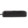 Steckdosenleiste MACLEAN MCE392 B — 4 Steckdosen, 3×USB, 110–240V, 2,1A, 2500W, 1,5 m Kabel, schwarz