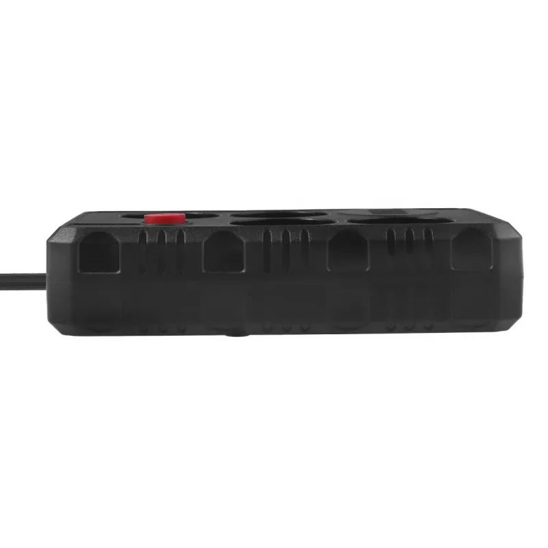 Steckdosenleiste MACLEAN MCE392 B — 4 Steckdosen, 3×USB, 110–240V, 2,1A, 2500W, 1,5 m Kabel, schwarz