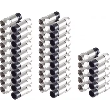 Kompressionsstecker ShiverPeaks 85029-A-SET25 für 7-mm-Kabel, 25er-Set
