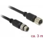 Serielles Kabel Navilock 62973 M8 3m Schwarz