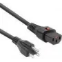 ACT Powercord USA male - C13 IEC Lock schwarz 2 m PC1063 120V 10A