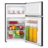 Kühlschrank mit Gefrierfach MPM MPM-87-CZ-15, 87 L, schwarz, oberes Gefrierfach, umkehrbare Türen, Glasablagen
