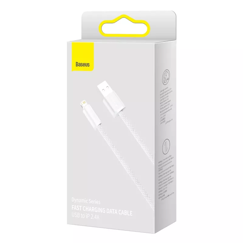 Baseus Dynamic Kabel USB auf Lightning, 2,4A, 2m (Weiß)