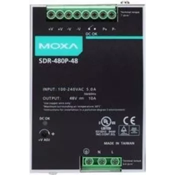 Meanwell Moxa SDR-480P-48 - Stromversorgung (DIN-Schienenmontage möglich) (SDR-480P-48)