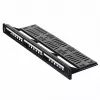 Patchpanel 1U LANBERG PPKS-1124-B, 24 Ports, 1U, ABS, schwarz, 482,6×44,5×154 mm