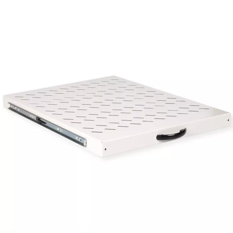 Rack-Einlegeboden ROLINE 19 Zoll 1 HE ausziehbar 550 T 25 kg grau