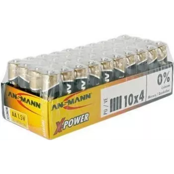 AA-Batterie ANSMANN 5015681-888 1,5V 40er-Pack – Standard-Alkaline-Zellen