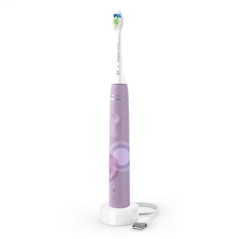 Schallzahnbürste Philips 4100 Series HX3689/44 – integrierter Li-Ion-Akku, 1 Handstück, 1 Bürstenkopf, Tägliche Reinigung, Flieder