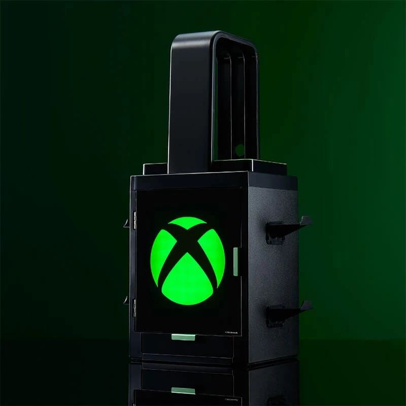 Numskull Games Offizieller Xbox Gaming-Schließfach, Spiele-Diskettenhalter, Xbox, Schwarz, Kabelgebunden