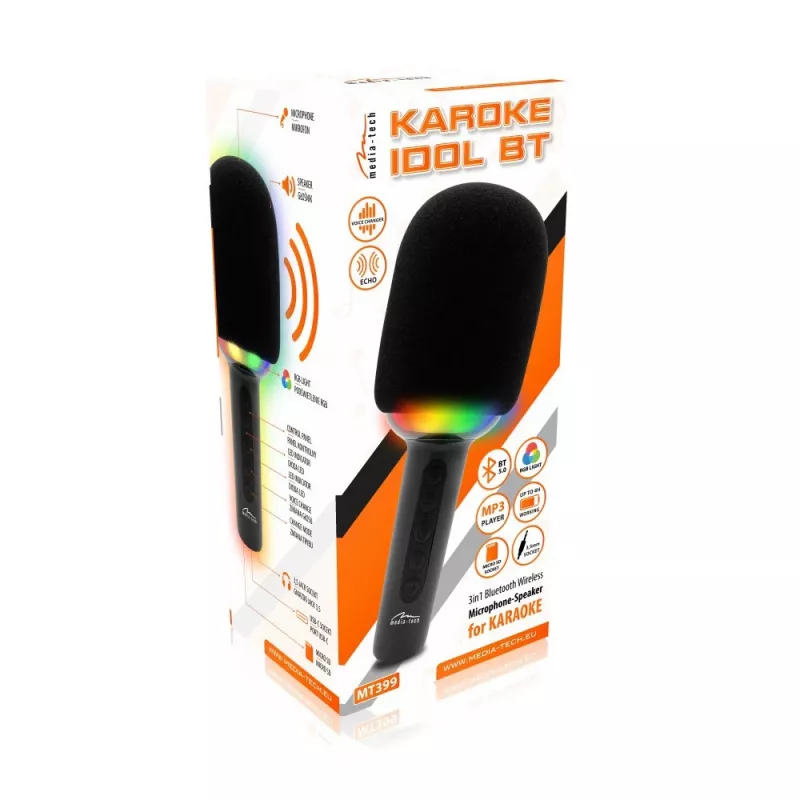 Karaoke-Mikrofon mit Bluetooth-Lautsprecher KARAOKE IDOL BT MT399
