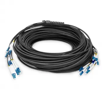 DIGITUS Vorkonfektionierte Fibre Optic Universal Breakout Kabel, Singlemode OS2, 8 Fasern, LC/UPC - LC/UPC