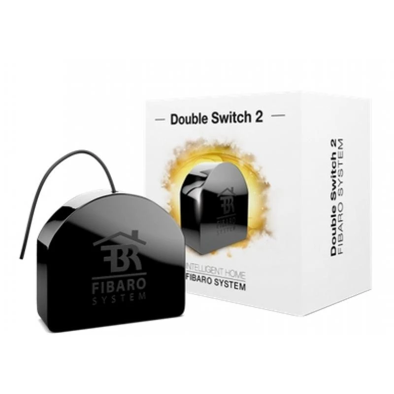 Elektrisches Relais Fibaro FIBEFGS-223 Schwarz — 230 V AC, 10 A, IP20, 42×38×20 mm