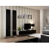 Cama geschlossen Schrank VIGO '180' 180/40/30 weiß/schwarz glänzend