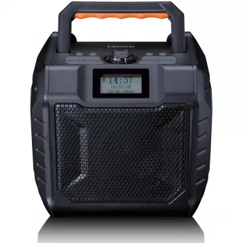 Tragbares Digitalradio Lenco ODR-160GY Grau FM/AM mit digitalem Tuner und kompaktem Design
