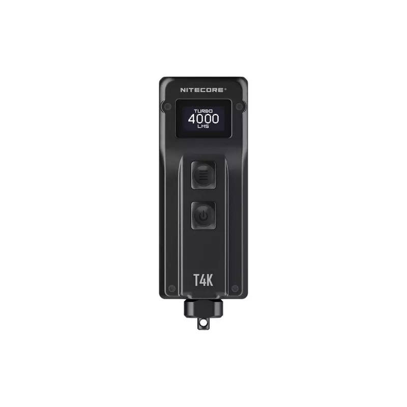 Schlüsselanhänger-Taschenlampe Nitecore T4K — 4 LEDs, 1000 lm, USB-aufladbar, IP54, stoßfest, 82,3 mm, 77 g