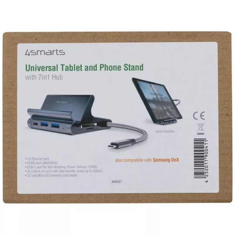 Haltevorrichtung für Tablet/Smartphone 7in1 Dex HDMI/RJ45