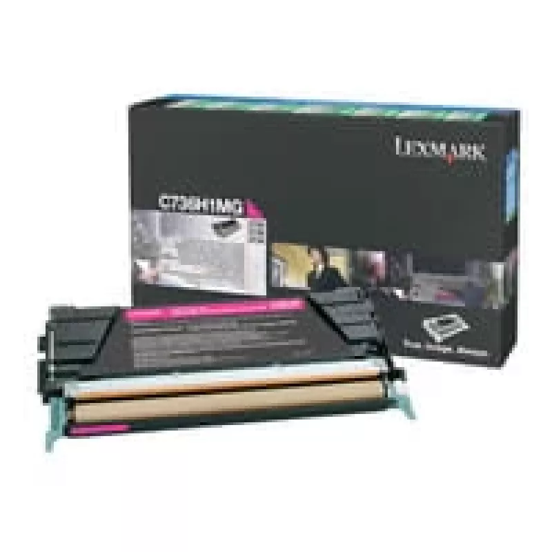 Lexmark - Tonerpatrone - Hohe Ergiebigkeit - 1 x Magenta - 10000 Seiten - LRP / LCCP (0C736H1MG)