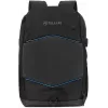 Notebook-Rucksack Tellur TLL611282 mit USB-Anschluss und beleuchtetem Streifen, schwarz