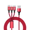 UNITEK C4049RD USB-Kabel 1,2 m USB A USB C/Micro-USB B/Lightning Rot