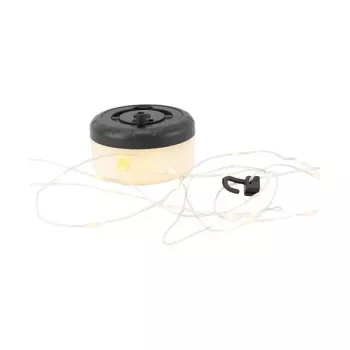 Lichterkette RealPower 492880 LED warmweiß, batteriebetrieben, 8 m, schwarz