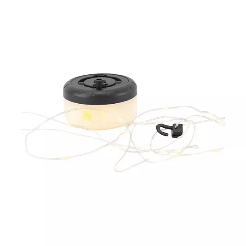 Lichterkette RealPower 492880 LED warmweiß, batteriebetrieben, 8 m, schwarz