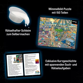 detective-Puzzle Die drei Kids: Vorsicht Glibberfalle (150 Teile)