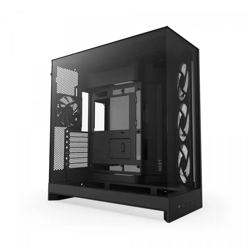 PC-Gehäuse NZXT H9 Flow RGB Midi Tower Schwarz