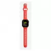 Band Nomad Tempo — Rotes Gummi, 18 mm Breite, passt an Handgelenke 135–175 mm