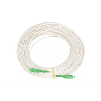 Patchkabel Extralink SC/APC–SC/APC Singlemode G.657.A2 3 mm Simplex LSOH 10 m, weiß