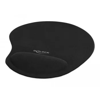 Mauspad DeLOCK Ergonomisches Mauspad mit Gel-Handgelenkstütze