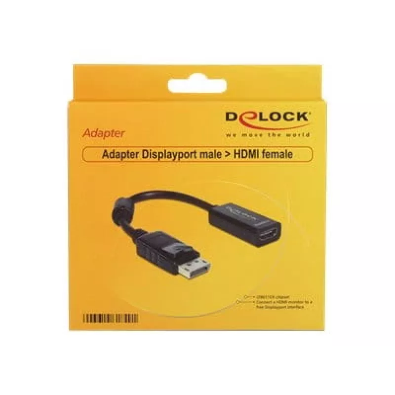 Videokabel-Adapter DELOCK 61849 0,125 m DisplayPort auf HDMI