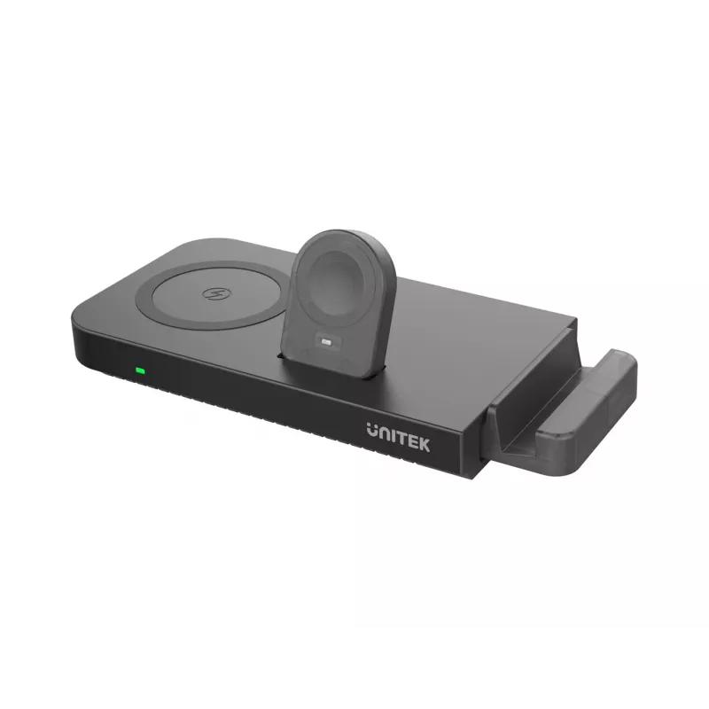 UNITEK MagMighty Combo 5 Kopfhörer Smartphone Smartwatch Schwarz USB Kabelloses Laden Schnellladen