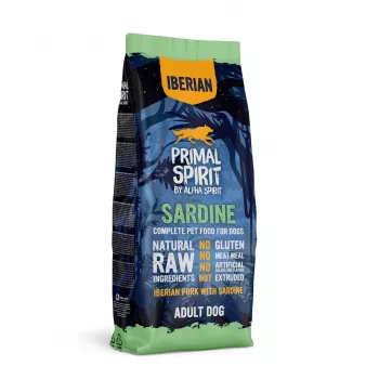 PRIMAL SPIRIT Iberische Sardine – halbfeuchtes Hundefutter – 12 kg