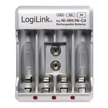 Batterieladegerät für Ni-MH / Ni-Cd AA / AAA / 9V