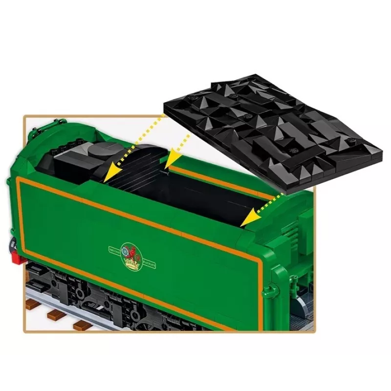 Cobi Bausteine Zug Flying Scotsman Modell COBI-6292 Maßstab 1:48, Konstruktionsset