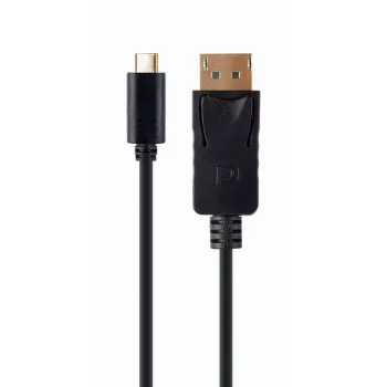 USB-Grafikadapter Gembird A-CM-DPM-01 mit USB-C, unterstützt bis zu 3840×2160, USB 2.0 / 3.2 Gen 2, schwarz, 2 m Kabel