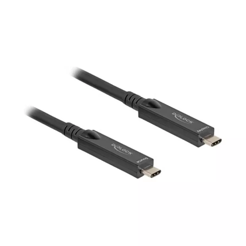 DeLOCK USB-Kabel USB 3.2 Gen 2 5m USB C Schwarz 84255