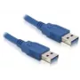 USB-Kabel DeLOCK USB 3.0-A Stecker/Stecker 2m Blau