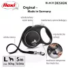 Flexi Schwarz Design L 5 m Hundeleine mit Rollmechanismus