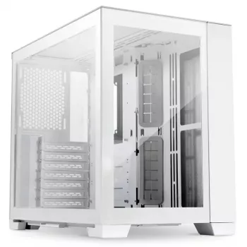 PC-Gehäuse Lian Li O11D Mini-S Mini Tower Weiß (kompatibel mit SFX/SFX-L-Netzteil)