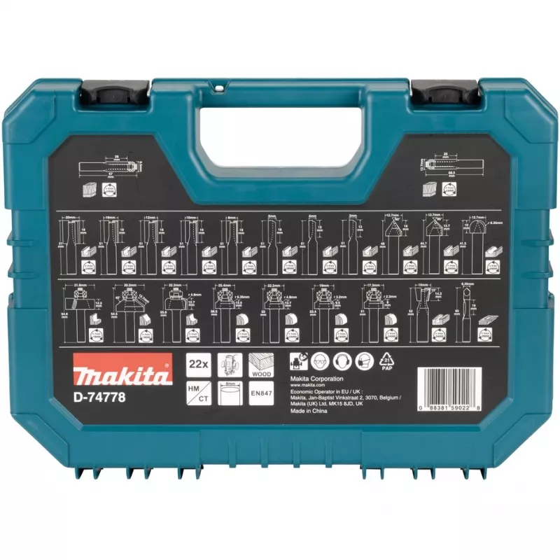 Makita D-74778 Fräser-Set
