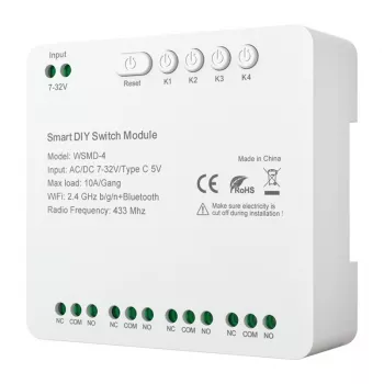 Smart-Schaltermodul Avatto DIY WSMD-4 32V — 4-Kanal-32V-Steuermodul für DIY-Projekte