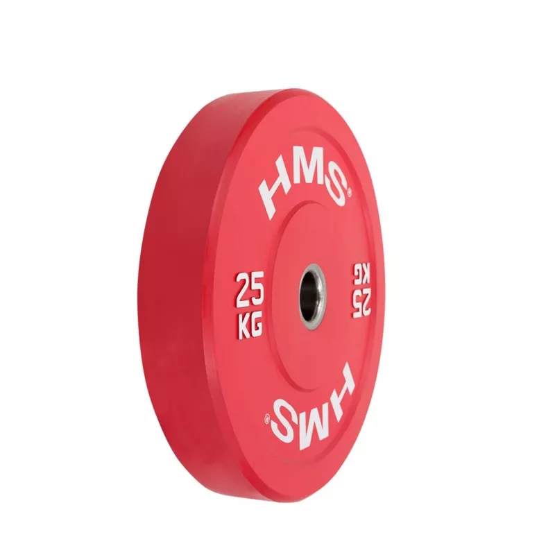 HMS Fitness CBR25 1 Stück Olympische Bumper-Gewichtsscheibe