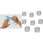 Neodym-Magnetwürfel sigel B3101 10×10×10 mm vernickelt — starke Haltekraft für Notizen und Displays