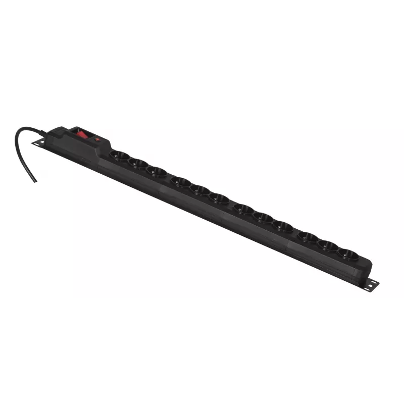 Activejet COMBO 12-Steckdosenleiste 1,5m schwarz