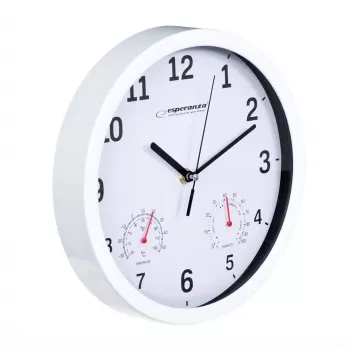 Esperanza EHC016W Wand-/Tischuhr Quarzuhr Rund Weiß